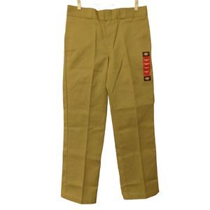 Dickies pants mens 32x30 khaki tan chino original fit 874 flat front cotton work